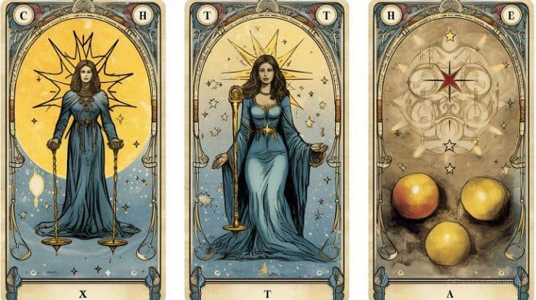 The High Priestess tarot card representing intuitive feelings and hidden knowledge