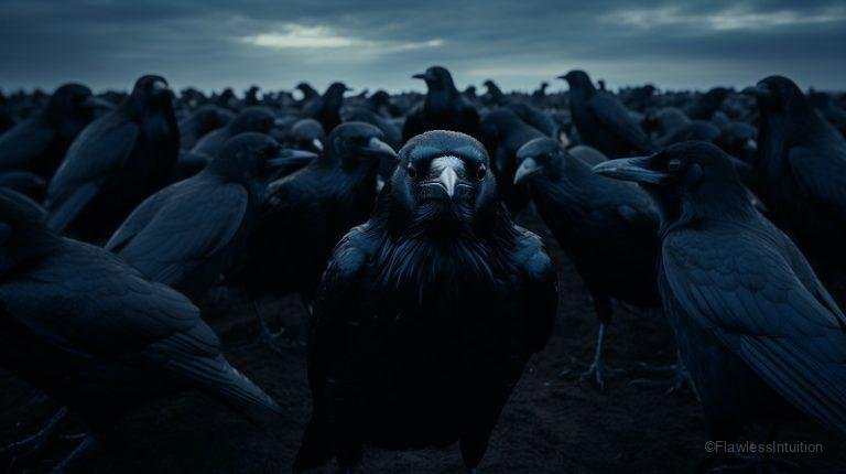Crows Fierce Crows Gathering In Large Numbers - Top 5 Spiritual Meanings