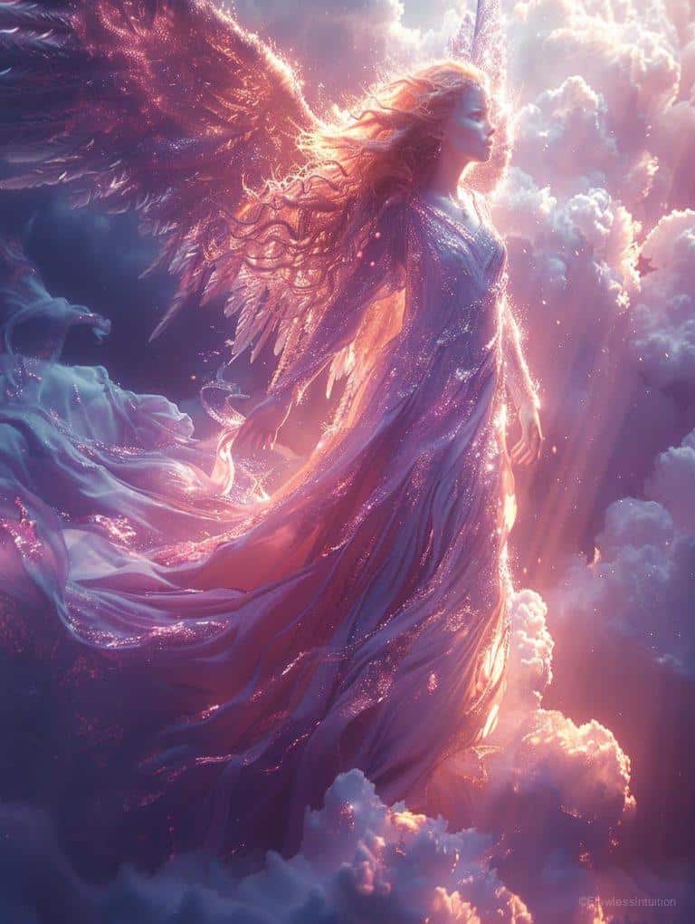 Alt text: Cloudy sky with number 555 in beams of light_3