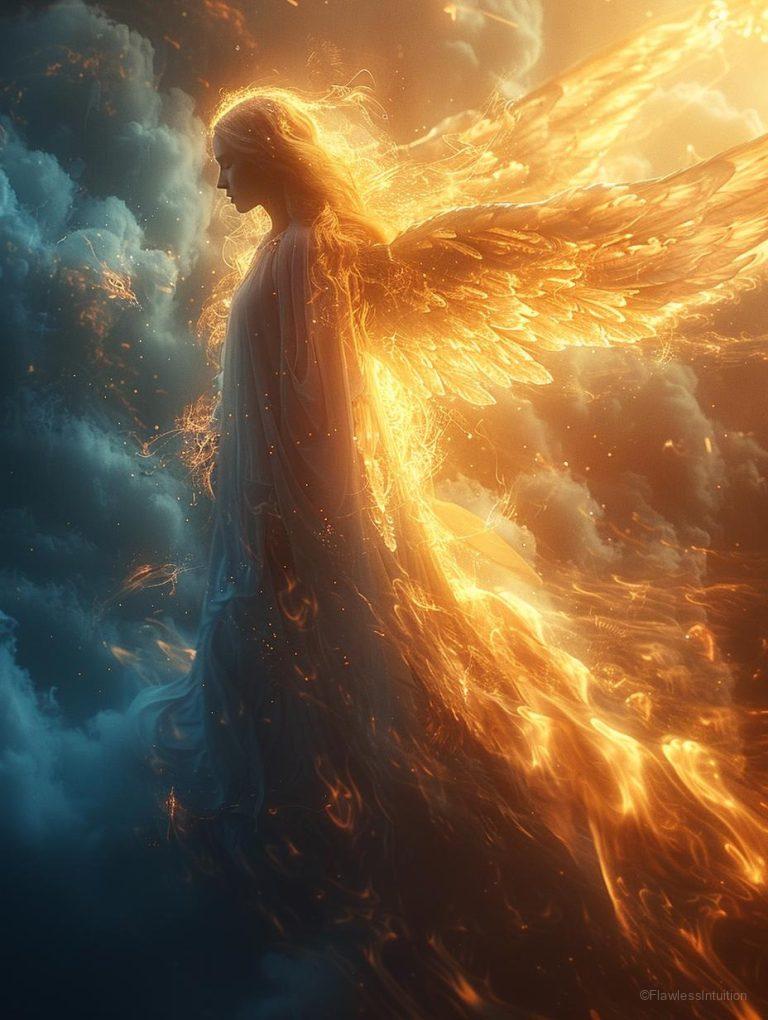 A glowing 888 angel number on a serene blue background_3