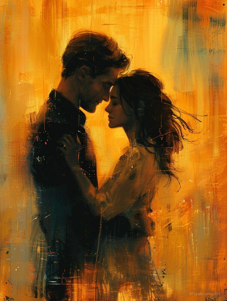 A couple gazing at the stars together in a park_3