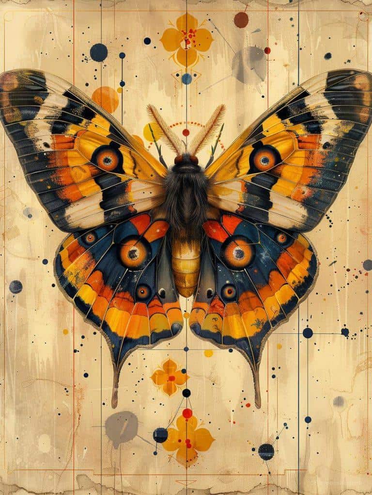 Image of a moth resting on a leaf in natural light_3