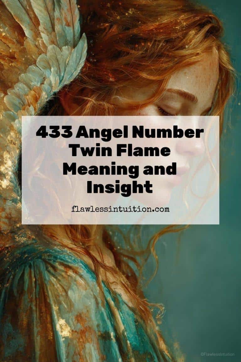 Numerogram showing the number 433 glowing brightly