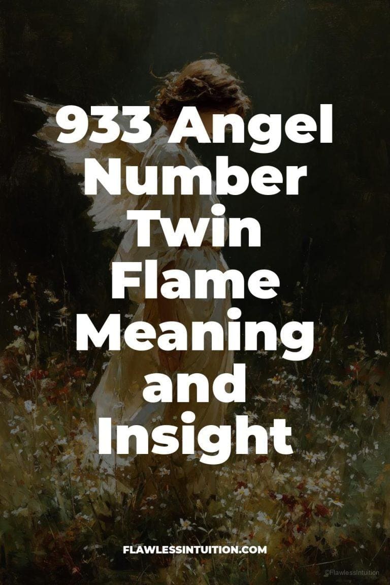 Illustration of 933 angel number on a glowing background