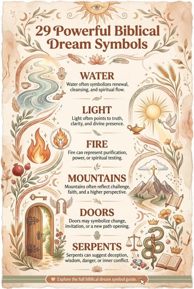 Biblical dream symbols on ancient scroll and lamp